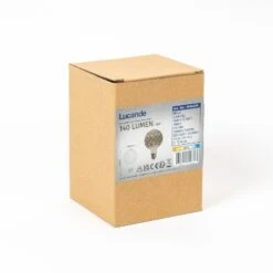 Lucande E27 3,8W LED-Lampe G95, 1800K, Struktur, Smoke -Lucande 10001594 6