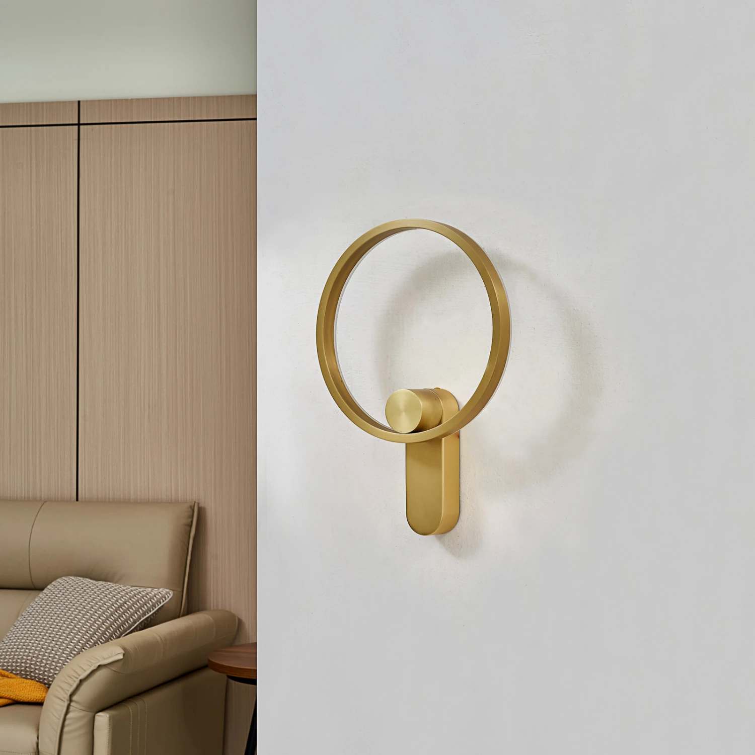 Lucande Yekta LED-Wandlampe Indirekt 10,5W Messing 4 Lucande Yekta LED-Wandlampe Indirekt 10,5W Messing – Bild 2