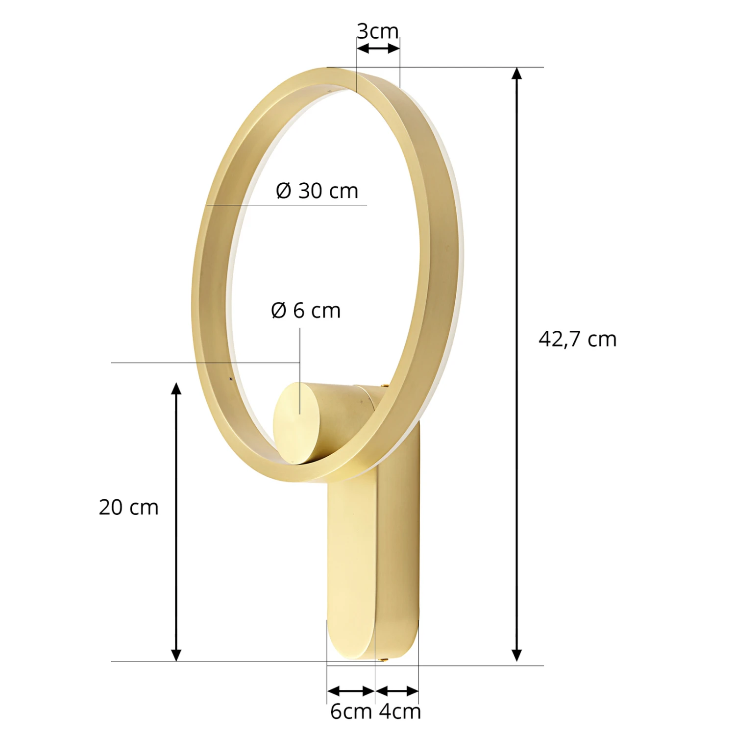 Lucande Yekta LED-Wandlampe Indirekt 10,5W Messing 6 Lucande Yekta LED-Wandlampe Indirekt 10,5W Messing – Bild 4