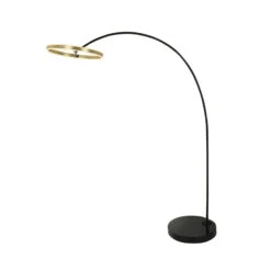 Lucande Yekta LED-Bogenstehlampe, Stepdim, Messing -Lucande 10010706 2