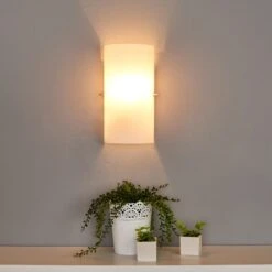 Lucande Halbrunde Glas-Wandleuchte Sidra, 2er-Set 13 Lucande Halbrunde Glas-Wandleuchte Sidra, 2er-Set -Lucande 10012215 2