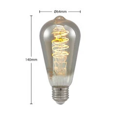 Lucande LED E27 ST64 4W 1.800K Dimmbar Titan 5er -Lucande 10012507 2