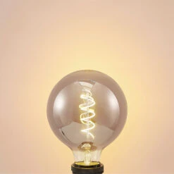 Lucande LED E27 G125 4W 1.800K Dimmbar Smoke 2er -Lucande 10012514 5