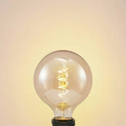 Lucande LED E27 G125 4W 2.700K Dimmbar Amber 5er -Lucande 10012521 3