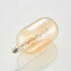 Lucande LED E27 T140 4W 2.700K Dimmbar Amber 2er -Lucande 10012535 4