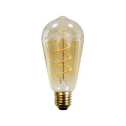 Lucande E27 4,9W LED-Rustikalampe 1800K 200lm Amber 2er -Lucande 10012588 3