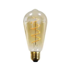 Lucande E27 4,9W LED-Rustikalampe 1800K 200lm Amber 5er -Lucande 10012589 3