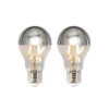 Lucande E27 3,5W LED-Kopfspiegellampe A60 2700K Silber 2er -Lucande 10012596