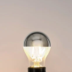 Lucande E27 3,5W LED-Kopfspiegellampe A60 2700K Silber 2er -Lucande 10012596 5