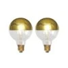 Lucande E27 3,8W LED-Kopfspiegellampe G95, 2700K Gold 2er -Lucande 10012608