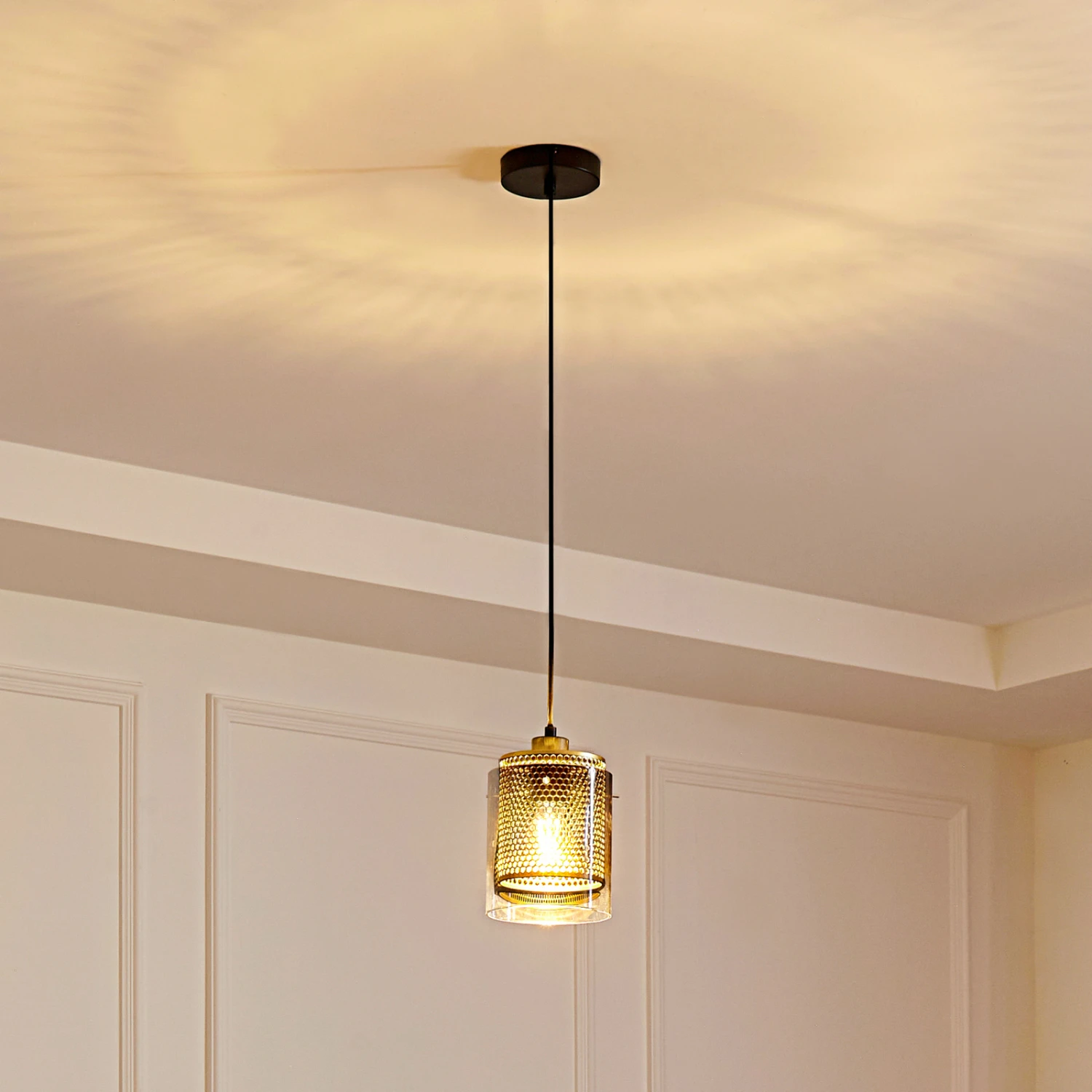 Lucande Sterzy Hängeleuchte Glas Grau 3 Lucande Sterzy Hängeleuchte Glas Grau