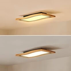 Lucande Joren LED-Deckenleuchte Holz Einflammig -Lucande 10012999 3