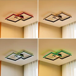 Lucande Tjado LED-Deckenlampe Quadrat 2fl 86,5 Cm -Lucande 10013010 3