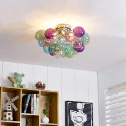 Lucande Diborah Deckenleuchte, Bunt, Ø 50 Cm