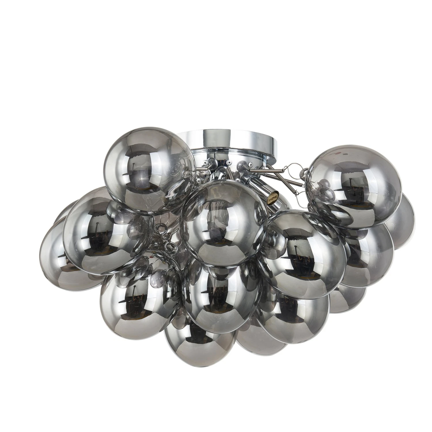 Lucande Diborah Deckenleuchte, Rauchig, Ø50cm 5 Lucande Diborah Deckenleuchte, Rauchig, Ø50cm – Bild 3