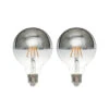 Lucande E27 3,8W Kopfspiegellampe G95 927 Silber, 2er-Set