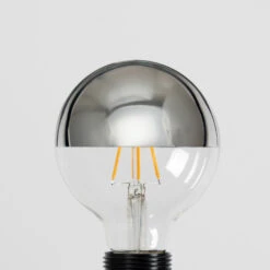 Lucande E27 3,8W Kopfspiegellampe G95 927 Silber, 2er-Set -Lucande 10013196 7