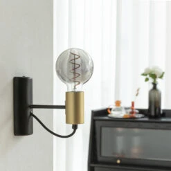 Lucande E27 3,8W LED-Globelampe, G95, 1800K, Smoke 5er-Set -Lucande 10013201 3