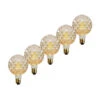 Lucande E27 3,8W LED-Lampe G95, 927 Struktur Amber 5er-Set -Lucande 10013205