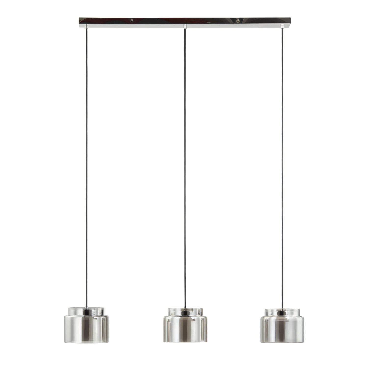 Lucande Diano Hängeleuchte, Rauchgrau, Dreiflammig 5 Lucande Diano Hängeleuchte, Rauchgrau, Dreiflammig – Bild 3