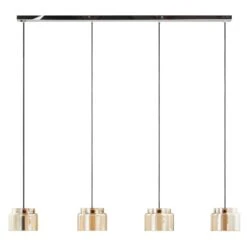 Lucande Diano Hängeleuchte, Amber, Vierflammig 12 Lucande Diano Hängeleuchte, Amber, Vierflammig -Lucande 10013679 2