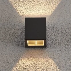 Lucande Halogen-Außenwandleuchte Maurice, IP54, 4er-Set -Lucande 10013726 5