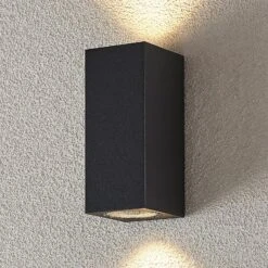 Lucande Außenwandstrahler Lavina 2-fl. GU10 Dunkelgrau 4er 15 Lucande Außenwandstrahler Lavina 2-fl. GU10 Dunkelgrau 4er -Lucande 10013759 4