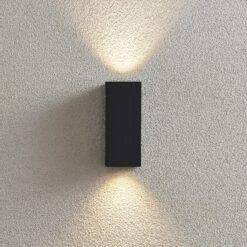 Lucande Außenwandstrahler Lavina 2-fl. GU10 Dunkelgrau 4er 16 Lucande Außenwandstrahler Lavina 2-fl. GU10 Dunkelgrau 4er -Lucande 10013759 5