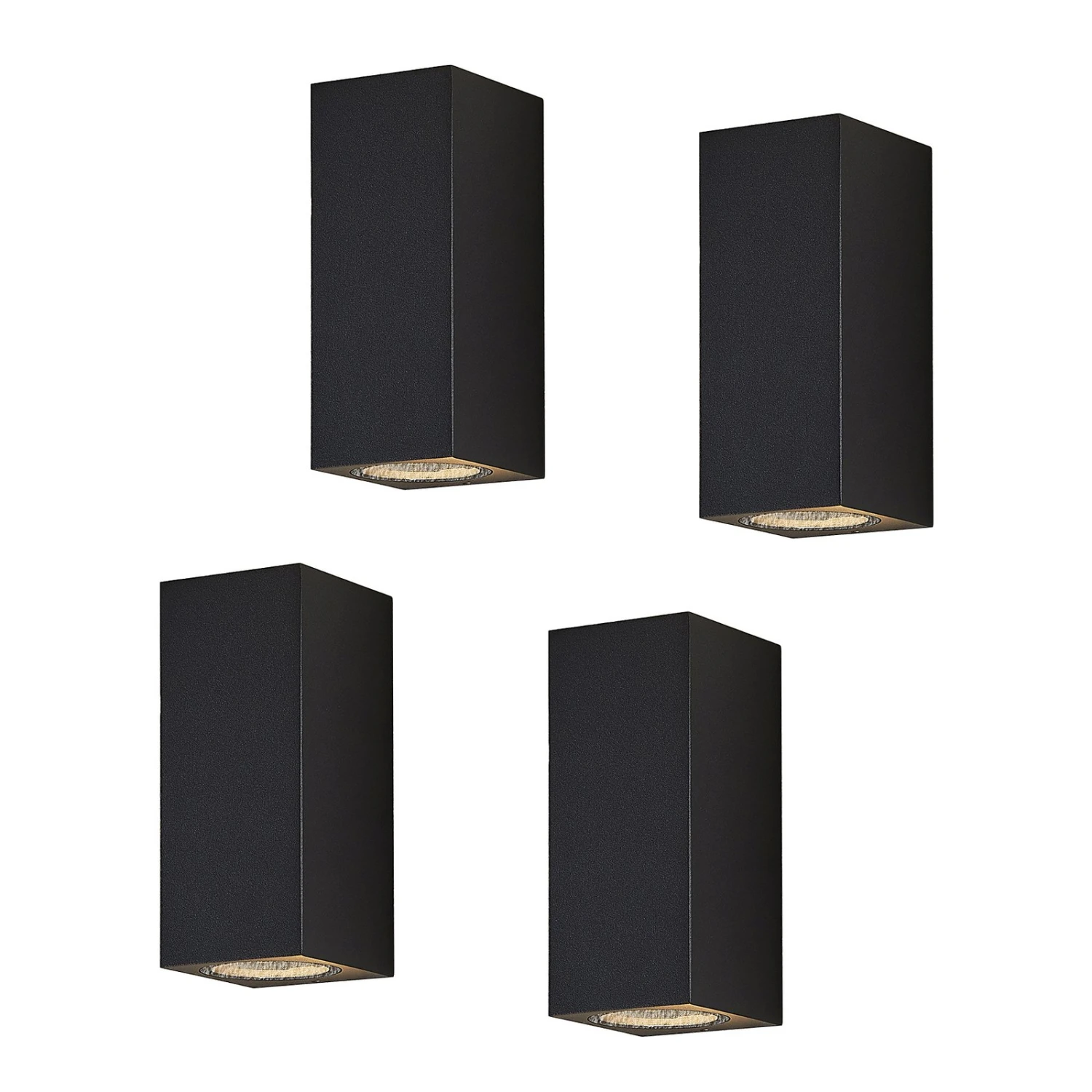 Lucande Außenwandstrahler Lavina 2-fl. GU10 Dunkelgrau 4er 3 Lucande Außenwandstrahler Lavina 2-fl. GU10 Dunkelgrau 4er