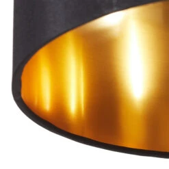 Lucande Patrik Textil-Hängeleuchte Ø30cm Schwarz -Lucande 3066096 6