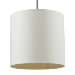 Lucande Patrik Textil-Hängeleuchte Ø30cm Creme -Lucande 3066097 3