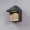 Lucande Zalinda LED-Außenwandleuchte In Dunkelgrau -Lucande 5257001