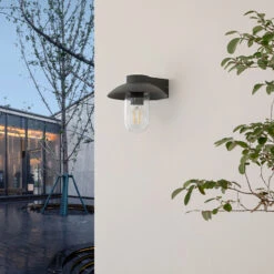 Lucande Marvetta Außenwandleuchte, Dunkelgrau -Lucande 5257002 1