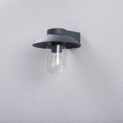 Lucande Marvetta Außenwandleuchte, Dunkelgrau -Lucande 5257002 2