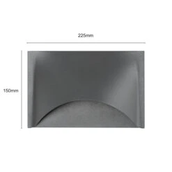 Lucande Gianovia LED-Außenwandleuchte, Aluminium -Lucande 5257019 5