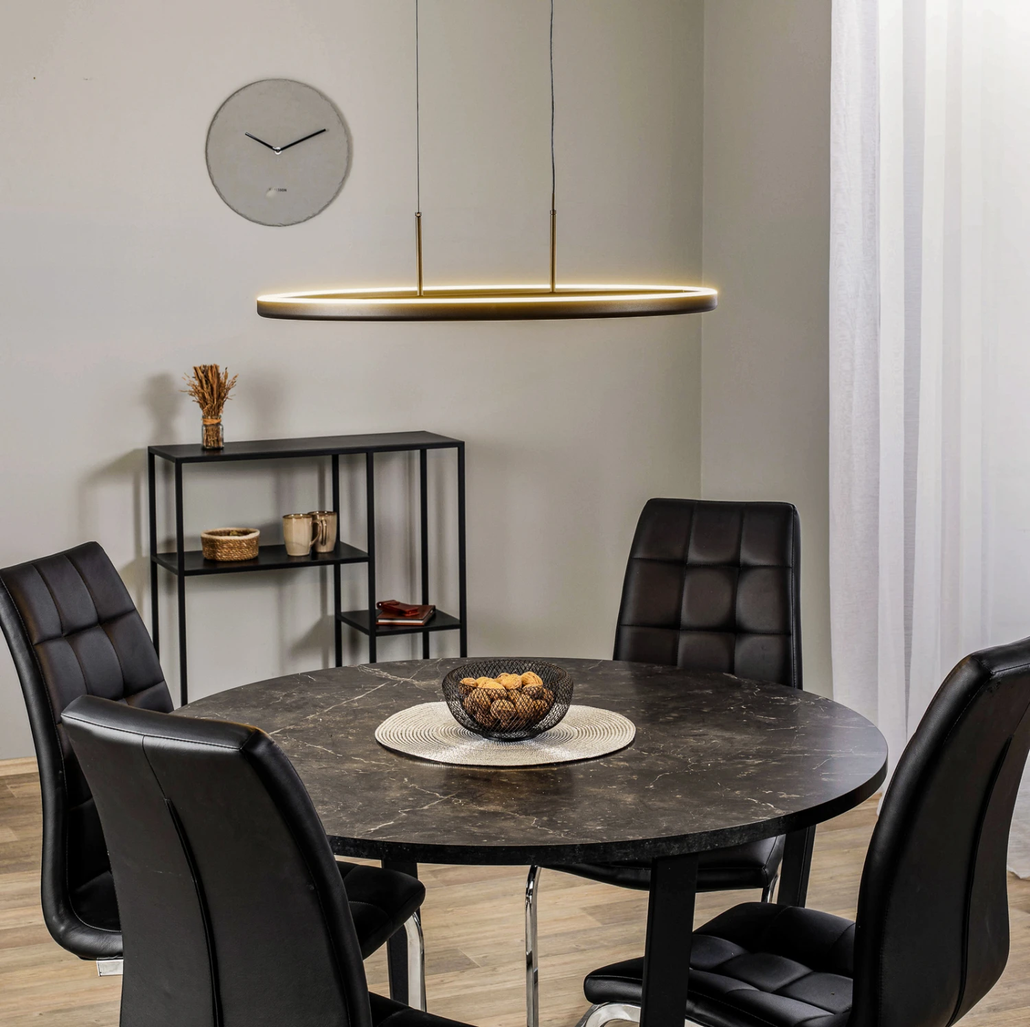 Lucande Virvera LED-Hängelampe, Rund, Schwarz 4 Lucande Virvera LED-Hängelampe, Rund, Schwarz – Bild 2