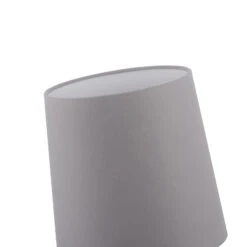 Lucande Elif Tischlampe Filz Zylinder Eiche Natur -Lucande 6722601 5