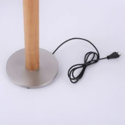 Lucande Elif Tischlampe Filz Zylinder Eiche Natur -Lucande 6722601 8