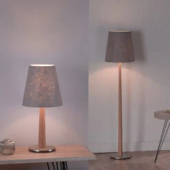 Lucande Elif Tischlampe Filz, Konisch Eiche Natur 18 Lucande Elif Tischlampe Filz, Konisch Eiche Natur -Lucande 6722604 7