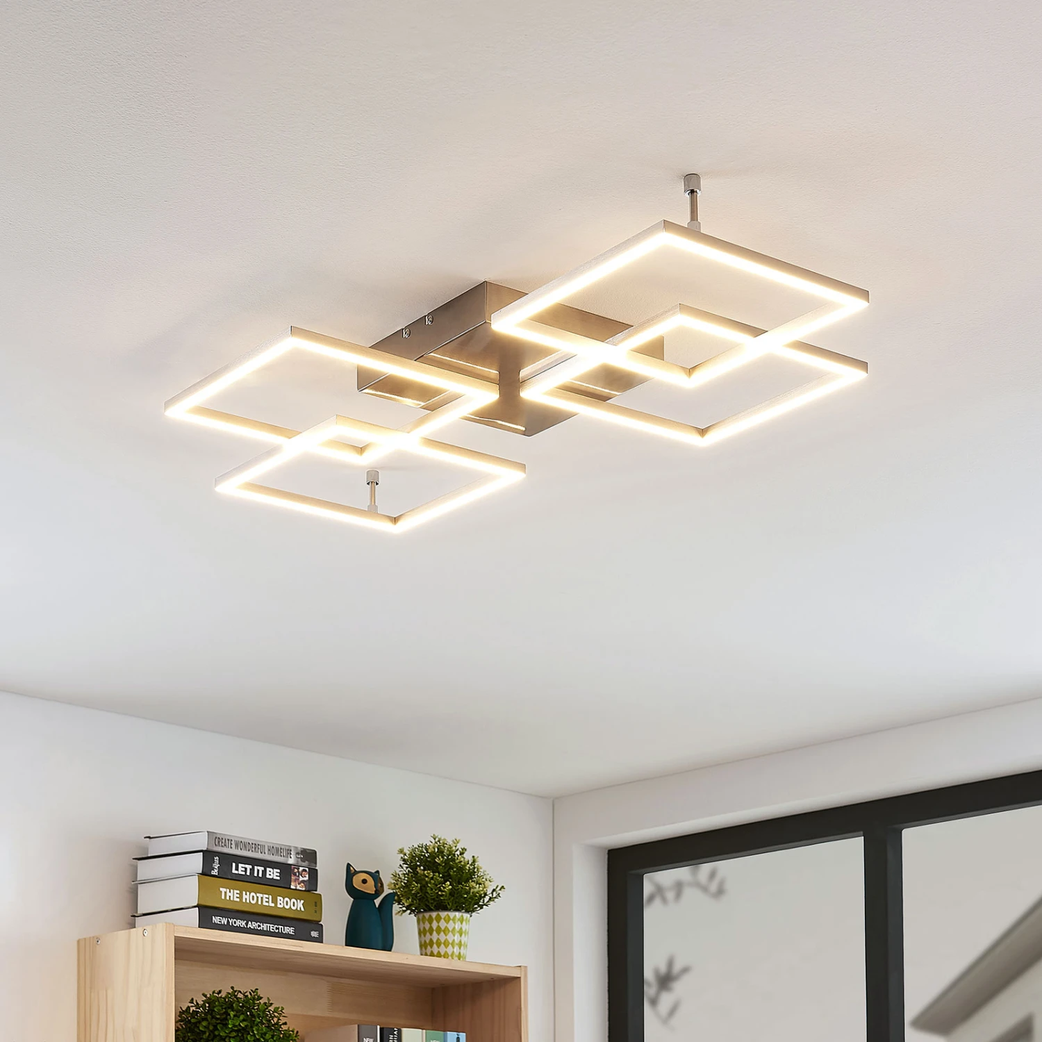 Lucande LED-Deckenlampe Quadra, Dimmbar, 4-flg., 80,5 Cm 4 Lucande LED-Deckenlampe Quadra, Dimmbar, 4-flg., 80,5 Cm – Bild 2