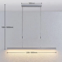 Lucande LED-Balkenpendelleuchte Merrit Mit Touchdimmer Alu 15 Lucande LED-Balkenpendelleuchte Merrit Mit Touchdimmer Alu -Lucande 7620087 3