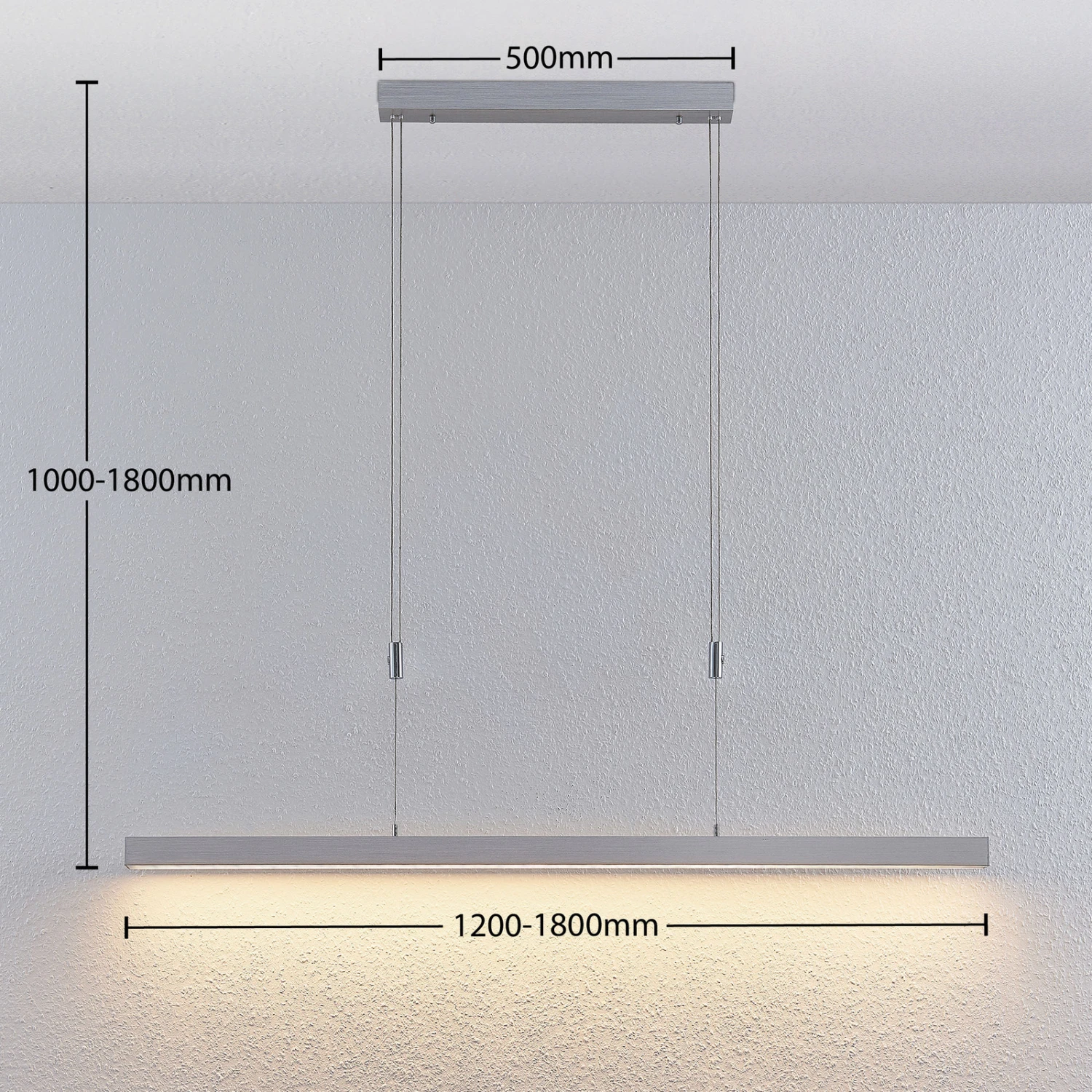 Lucande LED-Balkenpendelleuchte Merrit Mit Touchdimmer Alu 6 Lucande LED-Balkenpendelleuchte Merrit Mit Touchdimmer Alu – Bild 4