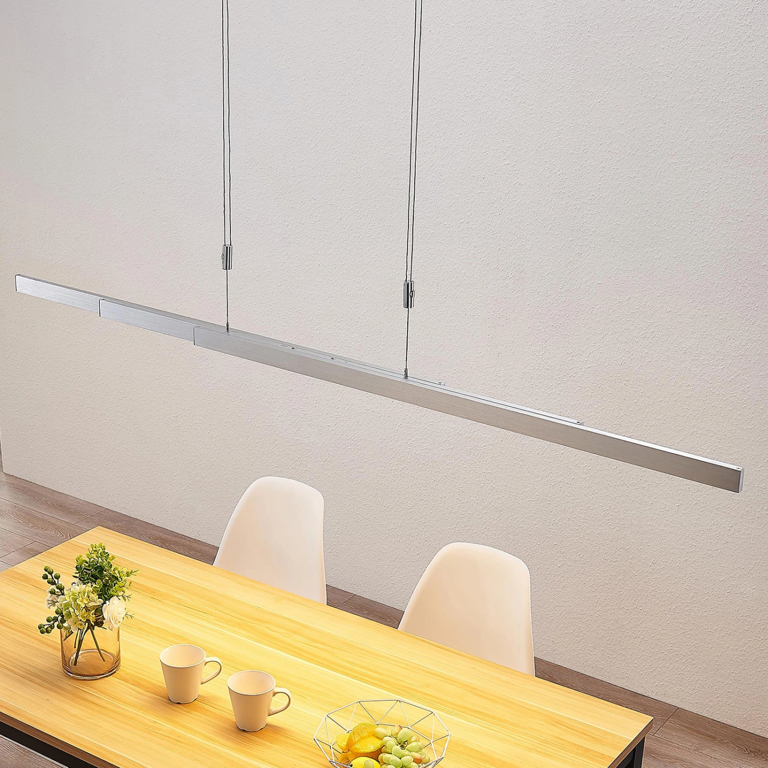 Lucande LED-Balkenpendelleuchte Merrit Mit Touchdimmer Alu 7 Lucande LED-Balkenpendelleuchte Merrit Mit Touchdimmer Alu – Bild 5