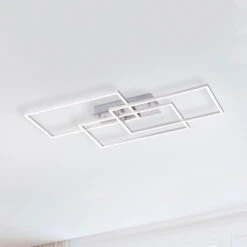 Lucande Lucardis LED-Deckenlampe, 3-flammig, Eckig