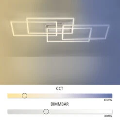 Lucande Lucardis LED-Deckenlampe, 4-flammig, Eckig -Lucande 7620109 8