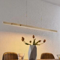 Lucande LED-Hängeleuchte Merrit Verstellbar Messing Matt