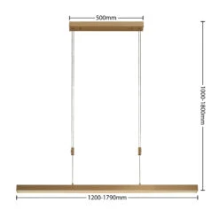 Lucande LED-Hängeleuchte Merrit Verstellbar Messing Matt -Lucande 7620111 4