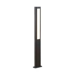 Lucande LED-Wegeleuchte Mhairi, Eckig, Dunkelgrau, 100 Cm -Lucande 8032187 3