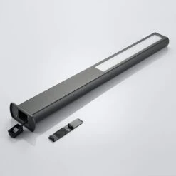 Lucande LED-Wegeleuchte Mhairi, Eckig, Dunkelgrau, 100 Cm -Lucande 8032187 8