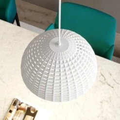 Lucande Herdis Pendelleuchte Aus Gips, Ø 34 Cm -Lucande 9613107 4